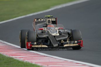 © 2012 Octane Photographic Ltd. Hungarian GP Hungaroring - Sunday 29th July 2012 - F1 Race. Lotus E20 - Romain Grosjean. Digital Ref :