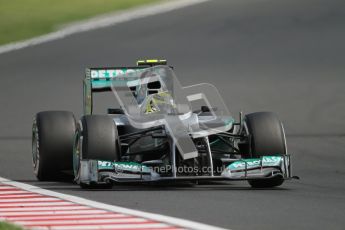 © 2012 Octane Photographic Ltd. Hungarian GP Hungaroring - Sunday 29th July 2012 - F1 Race. Mercedes W03 - Nico Rosberg. Digital Ref :