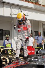 © 2012 Octane Photographic Ltd. Hungarian GP Hungaroring - Sunday 29th July 2012 - F1 Race winner. McLaren MP4/27 - Lewis Hamilton. Digital Ref :