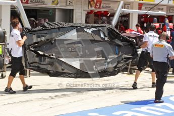 © 2012 Octane Photographic Ltd. Hungarian GP Hungaroring - Friday 27th July 2012 - F1 Practice 1. Mercedes W03 floor pan. Digital Ref : 0425cb40d7732