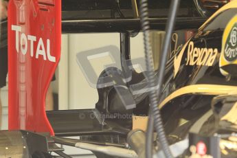 © 2012 Octane Photographic Ltd. Hungarian GP Hungaroring - Friday 27th July 2012 - F1 Practice 1. Lotus E20 DDRS system before removal - Kimi Raikkonen. Digital Ref :