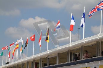 © 2012 Octane Photographic Ltd. Hungarian GP Hungaroring - Friday 27th July 2012 - F1 Practice 1. Pitlane flags. Digital Ref :