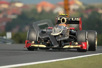 © 2012 Octane Photographic Ltd. Hungarian GP Hungaroring - Friday 27th July 2012 - F1 Practice 1. Lotus E20 - Romain Grosjean. Digital Ref : 0425lw1d4439