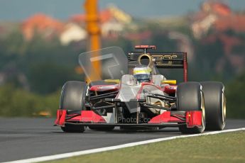 © 2012 Octane Photographic Ltd. Hungarian GP Hungaroring - Friday 27th July 2012 - F1 Practice 1. HRT F112 - Pedro de La Rosa. Digital Ref : 0425lw1d4478