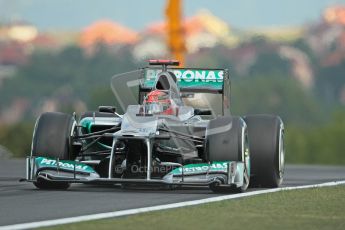© 2012 Octane Photographic Ltd. Hungarian GP Hungaroring - Friday 27th July 2012 - F1 Practice 1. Mercedes W03 - Michael Schumacher. Digital Ref : 0425lw1d4540