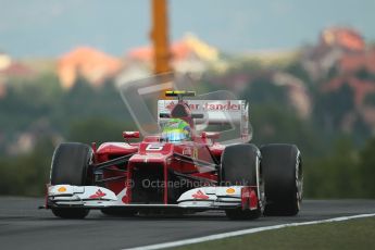 © 2012 Octane Photographic Ltd. Hungarian GP Hungaroring - Friday 27th July 2012 - F1 Practice 1. Ferrari F2012 - Felipe Massa. Digital Ref : 0425lw1d4612