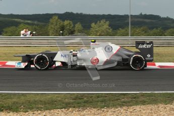 © 2012 Octane Photographic Ltd. Hungarian GP Hungaroring - Friday 27th July 2012 - F1 Practice 1. Sauber C31 - Sergio Perez. Digital Ref : 0425lw1d4709