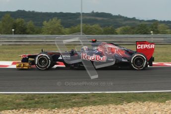 © 2012 Octane Photographic Ltd. Hungarian GP Hungaroring - Friday 27th July 2012 - F1 Practice 1. Toro Rosso STR7 - Daniel Ricciardo. Digital Ref : 0425lw1d4732