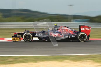 © 2012 Octane Photographic Ltd. Hungarian GP Hungaroring - Friday 27th July 2012 - F1 Practice 1. Toro Rosso STR7 - Jean-Eric Vergne. Digital Ref : 0425lw1d4753