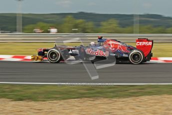 © 2012 Octane Photographic Ltd. Hungarian GP Hungaroring - Friday 27th July 2012 - F1 Practice 1. Toro Rosso STR7 - Daniel Ricciardo. Digital Ref : 0425lw1d4795
