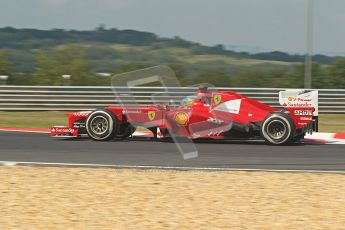 © 2012 Octane Photographic Ltd. Hungarian GP Hungaroring - Friday 27th July 2012 - F1 Practice 1. Ferrari F2012 - Fernando Alonso. Digital Ref :