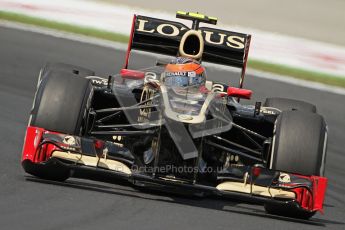 © 2012 Octane Photographic Ltd. Hungarian GP Hungaroring - Friday 27th July 2012 - F1 Practice 1. Lotus E20 - Romain Grosjean. Digital Ref :