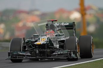 © 2012 Octane Photographic Ltd. Hungarian GP Hungaroring - Friday 27th July 2012 - F1 Practice 1. Caterham CT01 - Heikki Kovalainen. Digital Ref : 0425lw7d9520
