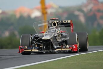 © 2012 Octane Photographic Ltd. Hungarian GP Hungaroring - Friday 27th July 2012 - F1 Practice 1. Lotus E20 - Kimi Raikkonen. Digital Ref : 0425lw7d9538