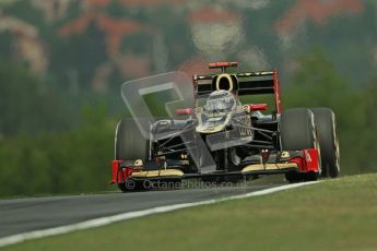 © 2012 Octane Photographic Ltd. Hungarian GP Hungaroring - Friday 27th July 2012 - F1 Practice 1. Lotus E20 - Kimi Raikkonen. Digital Ref : 0425lw7d9547