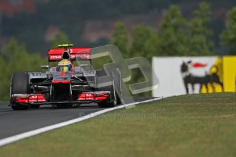 © 2012 Octane Photographic Ltd. Hungarian GP Hungaroring - Friday 27th July 2012 - F1 Practice 1. McLaren MP4/27 - Lewis Hamilton. Digital Ref : 0425lw7d9572