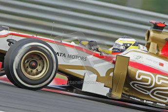 © 2012 Octane Photographic Ltd. Hungarian GP Hungaroring - Friday 27th July 2012 - F1 Practice 1. HRT F112 - Pedro de La Rosa. Digital Ref : 0425lw7d9832