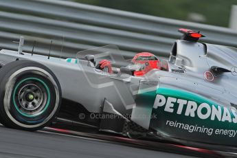 © 2012 Octane Photographic Ltd. Hungarian GP Hungaroring - Friday 27th July 2012 - F1 Practice 1. Mercedes W03 - Michael Schumacher. Digital Ref : 0425lw7d9941