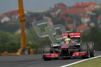 © 2012 Octane Photographic Ltd. Hungarian GP Hungaroring - Friday 27th July 2012 - F1 Practice 1. McLaren MP4/27 - Lewis Hamilton. Digital Ref :