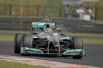 © 2012 Octane Photographic Ltd. Hungarian GP Hungaroring - Saturday 28th July 2012 - F1 Practice 3. Mercedes W03 - Nico Rosberg. Digital Ref : 0429lw1d6756