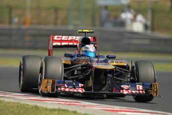 © 2012 Octane Photographic Ltd. Hungarian GP Hungaroring - Saturday 28th July 2012 - F1 Practice 3. Toro Rosso STR7 - Jean-Eric Vergne. Digital Ref : 0429lw1d6761