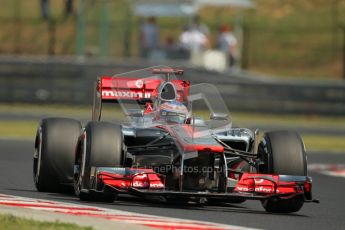 © 2012 Octane Photographic Ltd. Hungarian GP Hungaroring - Saturday 28th July 2012 - F1 Practice 3. McLaren MP4/27 - Jenson Button. Digital Ref : 0429lw1d6763