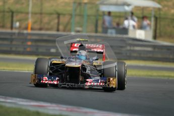 © 2012 Octane Photographic Ltd. Hungarian GP Hungaroring - Saturday 28th July 2012 - F1 Practice 3. Toro Rosso STR7 - Jean-Eric Vergne. Digital Ref : 0429lw1d6773