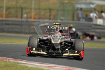 © 2012 Octane Photographic Ltd. Hungarian GP Hungaroring - Saturday 28th July 2012 - F1 Practice 3. Lotus E20 - Romain Grosjean. Digital Ref : 0429lw1d6809
