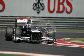 © 2012 Octane Photographic Ltd. Hungarian GP Hungaroring - Saturday 28th July 2012 - F1 Practice 3. Williams FW34 - Pastor Maldonado. Digital Ref : 0429lw1d6915
