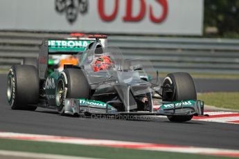 © 2012 Octane Photographic Ltd. Hungarian GP Hungaroring - Saturday 28th July 2012 - F1 Practice 3. Mercedes W03 - Michael Schumacher. Digital Ref : 0429lw1d6919