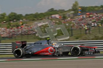 © 2012 Octane Photographic Ltd. Hungarian GP Hungaroring - Friday 27th July 2012 - F1 Practice 2. McLaren MP4/27 - Lewis Hamilton. Digital Ref : 0429lw7d6073