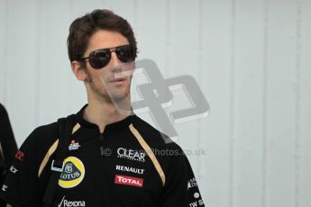 © 2012 Octane Photographic Ltd. Hungarian GP Hungaroring - Sunday 29th July 2012 - F1 Paddock. Lotus - Romain Grosjean. Digital Ref : 0437lw1d7539