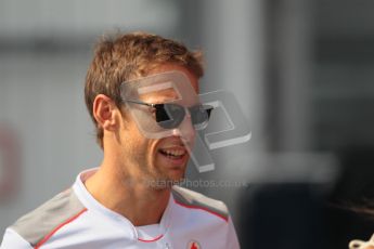 © 2012 Octane Photographic Ltd. Hungarian GP Hungaroring - Sunday 29th July 2012 - F1 Paddock. McLaren - Jenson Button. Digital Ref : 0437lw1d7559