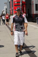 © 2012 Octane Photographic Ltd. Hungarian GP Hungaroring - Sunday 29th July 2012 - F1 Paddock. Williams - Bruno Senna. Digital Ref : 0437lw7d8267