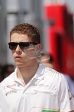 © 2012 Octane Photographic Ltd. Hungarian GP Hungaroring - Sunday 29th July 2012 - F1 Paddock. Force India - Paul di Resta. Digital Ref : 0437lw7d8288