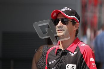 © 2012 Octane Photographic Ltd. Hungarian GP Hungaroring - Sunday 29th July 2012 - F1 Paddock. Marussia - Timo Glock. Digital Ref : 0437lw7d8295