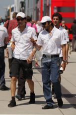 © 2012 Octane Photographic Ltd. Hungarian GP Hungaroring - Sunday 29th July 2012 - F1 Paddock. HRT - Pedro de La Rosa. Digital Ref : 0437lw7d8307