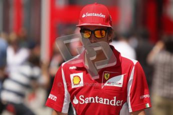 © 2012 Octane Photographic Ltd. Hungarian GP Hungaroring - Sunday 29th July 2012 - F1 Paddock. Ferrari - Fernando Alonso. Digital Ref : 0437lw7d8307