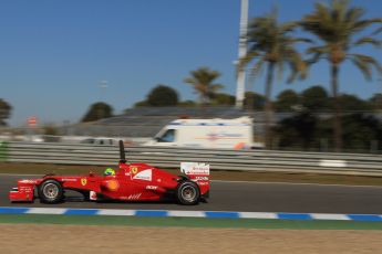© 2012 Octane Photographic Ltd. Jerez Winter Test Day 1 - Tuesday 7th February 2012. Ferrari F2012 - Felipe Massa. Digital Ref : 0217lw7d3098