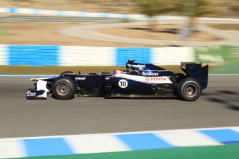 © 2012 Octane Photographic Ltd. Jerez Winter Test Day 1 - Tuesday 7th February 2012. Williams FW34 - Pastor Maldonado. Digital Ref : 0217lw7d3152