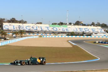 © 2012 Octane Photographic Ltd. Jerez Winter Test Day 1 - Tuesday 7th February 2012. Caterham CT01 - Heikki Kovalainen. Digital Ref : 0217lw7d3259