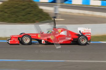 © 2012 Octane Photographic Ltd. Jerez Winter Test Day 1 - Tuesday 7th February 2012. Ferrari F2012 - Felipe Massa. Digital Ref : 0217lw7d3285