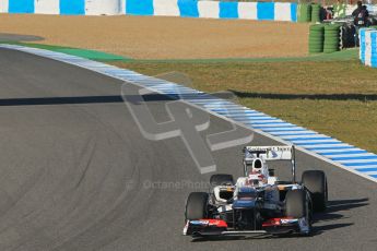 © 2012 Octane Photographic Ltd. Jerez Winter Test Day 1 - Tuesday 7th February 2012. Sauber C31 - Kamui Kobayashi. Digital Ref : 0217lw7d3441