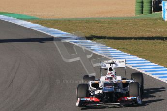 © 2012 Octane Photographic Ltd. Jerez Winter Test Day 1 - Tuesday 7th February 2012. Sauber C31 - Kamui Kobayashi. Digital Ref : 0217lw7d3462