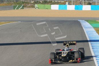 © 2012 Octane Photographic Ltd. Jerez Winter Test Day 1 - Tuesday 7th February 2012. Lotus E20 - Kimi Raikkonen. Digital Ref : 0217lw7d3507