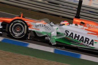 © 2012 Octane Photographic Ltd. Jerez Winter Test Day 1 - Tuesday 7th February 2012. Force India VJM05 - Paul di Resta. Digital Ref : 0217lw7d3607