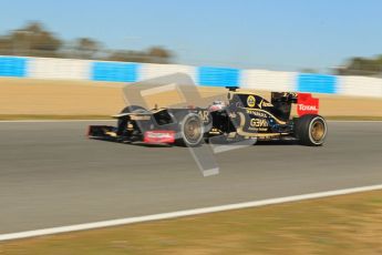 © 2012 Octane Photographic Ltd. Jerez Winter Test Day 1 - Tuesday 7th February 2012. Lotus E20 - Kimi Raikkonen. Digital Ref : 0217lw7d3729