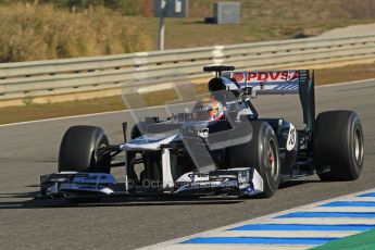 © 2012 Octane Photographic Ltd. Jerez Winter Test Day 1 - Tuesday 7th February 2012. Williams FW34 - Pastor Maldonado. Digital Ref : 0217lw7d3978