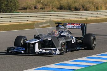 © 2012 Octane Photographic Ltd. Jerez Winter Test Day 1 - Tuesday 7th February 2012. Williams FW34 - Pastor Maldonado. Digital Ref : 0217lw7d4059