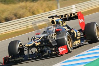 © 2012 Octane Photographic Ltd. Jerez Winter Test Day 1 - Tuesday 7th February 2012. Lotus E20 - Kimi Raikkonen. Digital Ref : 0217lw7d4189